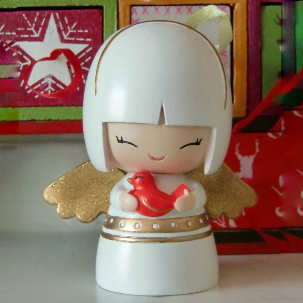Rare MOMIJI Message Doll Robin Angel NIB
